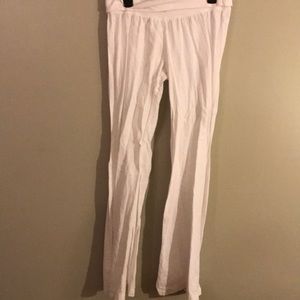 White linen pants